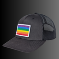 Rainbow Flag Patch + Hat (Black/Black)
