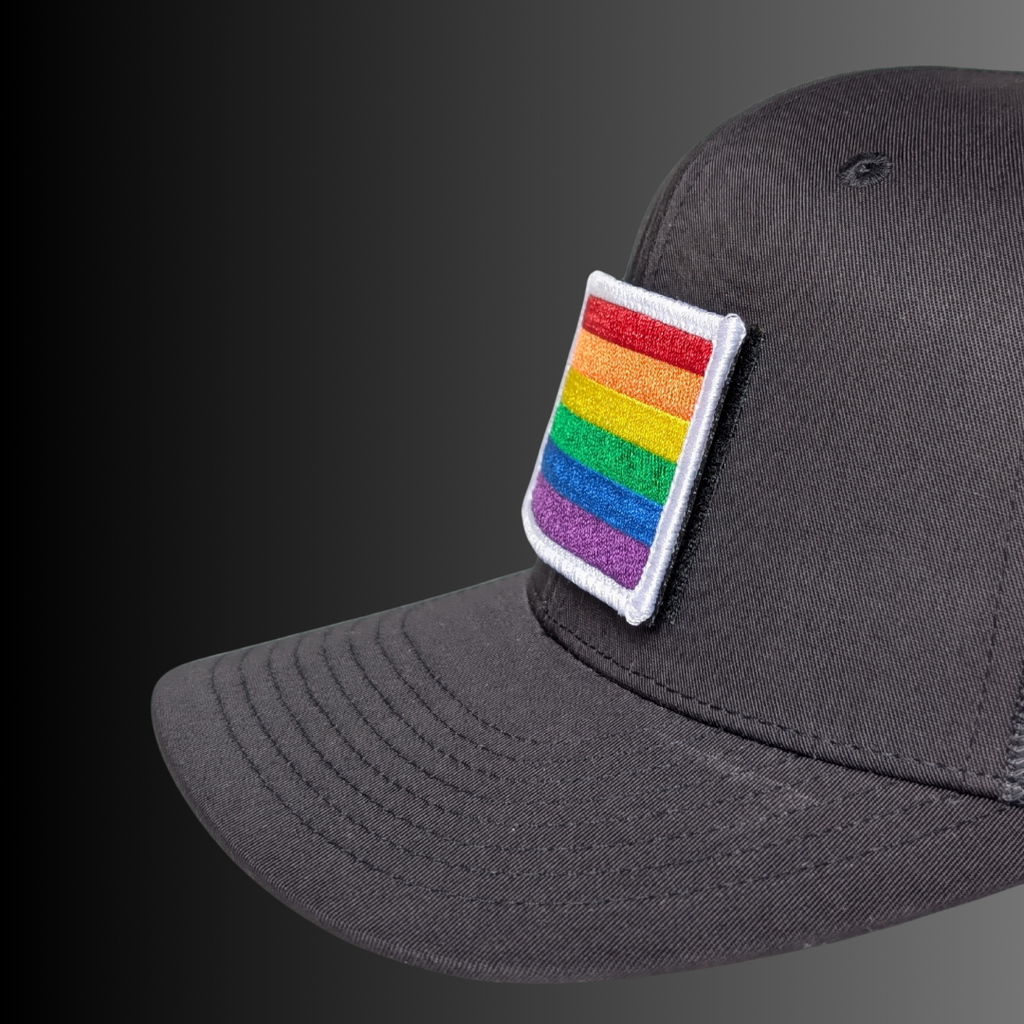 Rainbow Flag Patch + Hat (Black/Black)