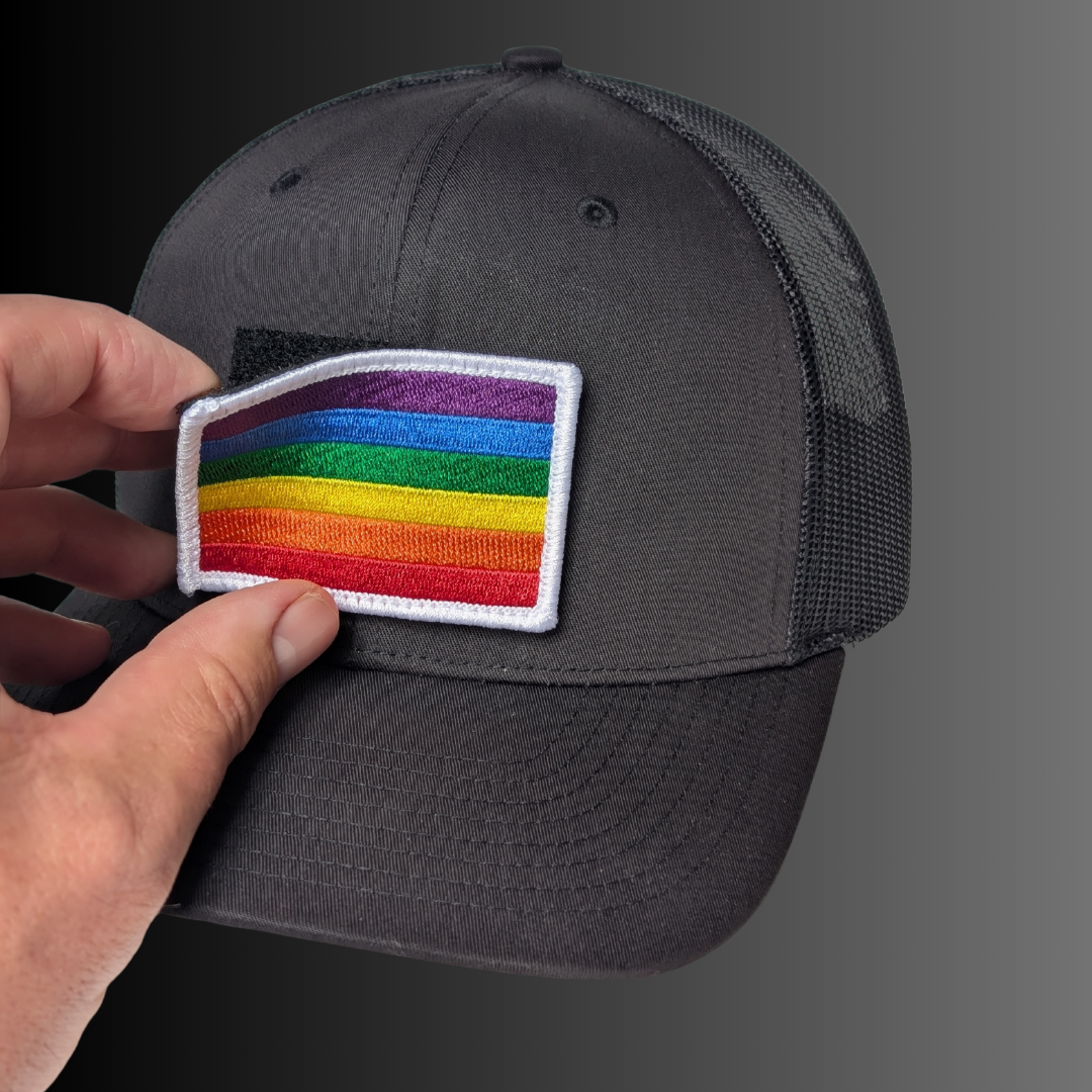 Rainbow Flag Patch + Hat (Black/Black)