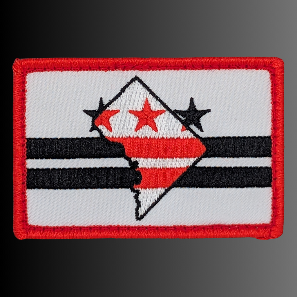 D.C. Flag Patch + Hat (Heather Grey/White)