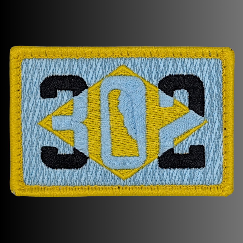 Delaware 302 Patch + Hat (Black/Black)