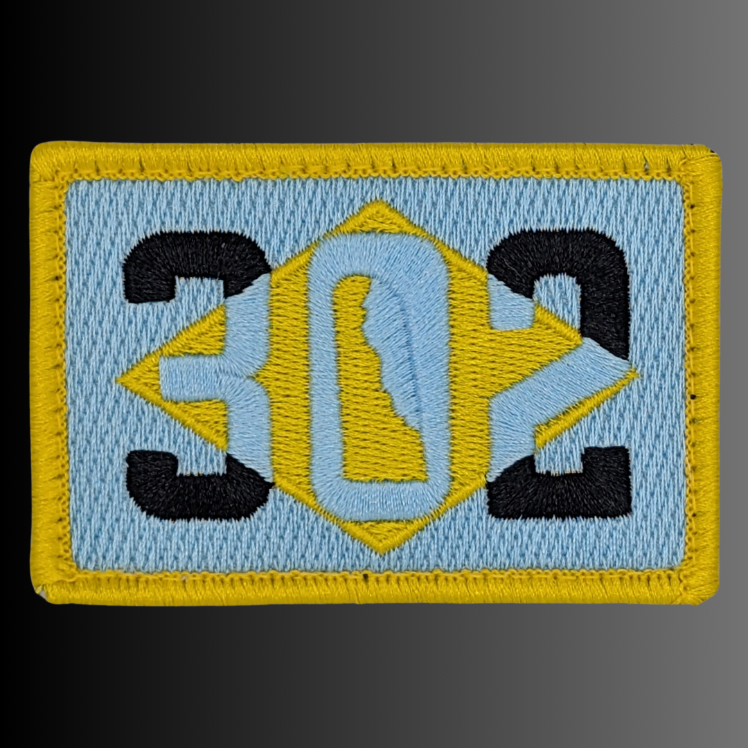 Delaware 302 Patch + Hat (Heather Grey/White)