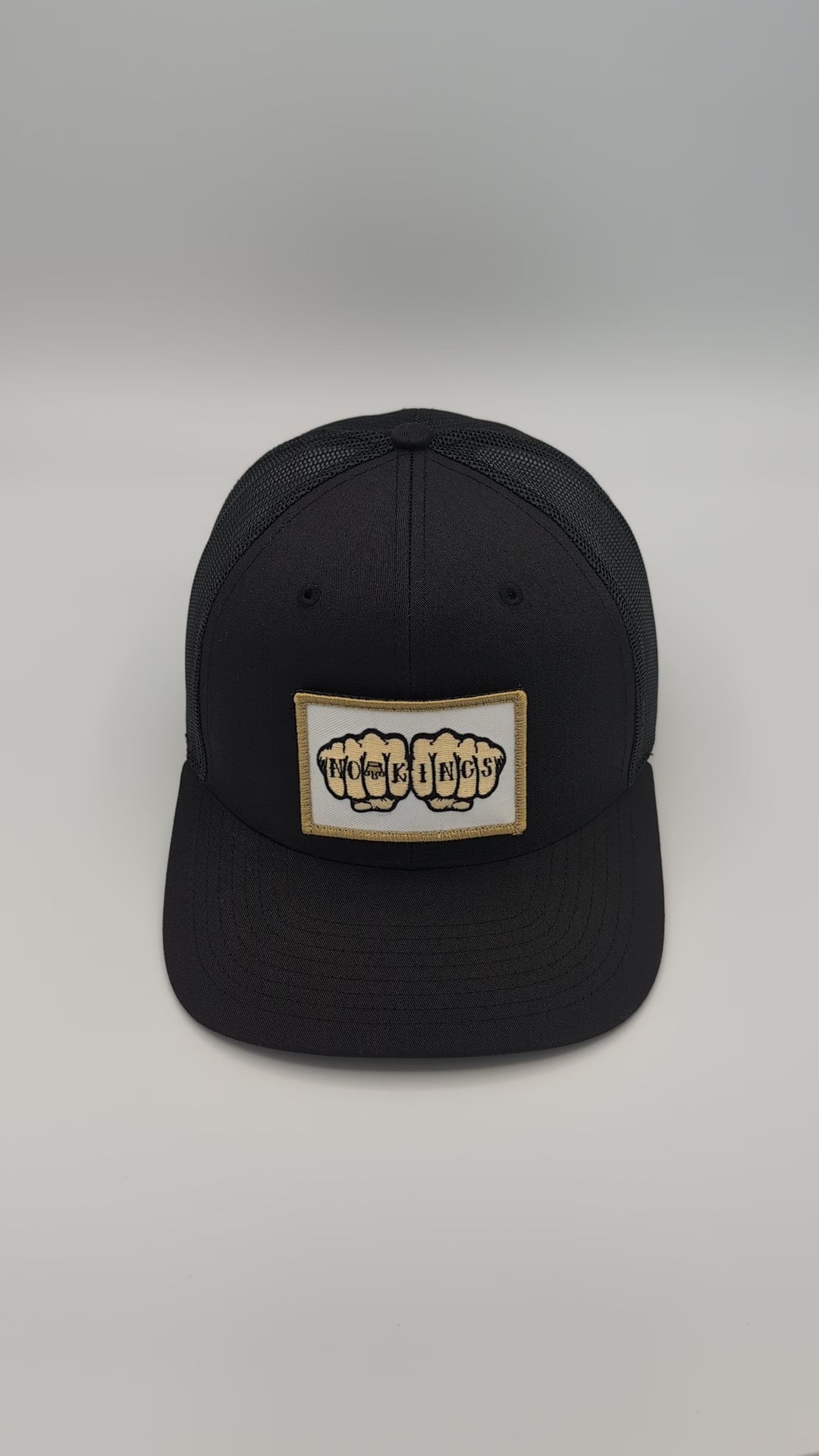 NO KINGS Patch + Hat (Black/Black)